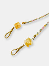Load image into Gallery viewer, Mask Chain - Liberty Floral Fabric and Citrine Healing Crystal