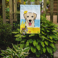 Load image into Gallery viewer, Golden Retriever Summer Beach Garden Flag 2-Sided 2-Ply