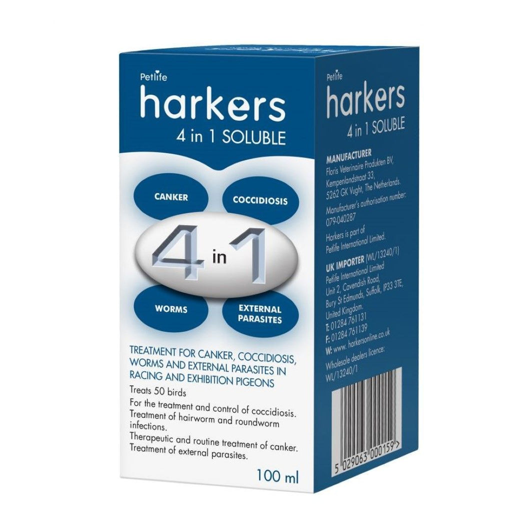Harkers 4in1 Soluble Liquid Treatment (May Vary) (3.5 fl oz)