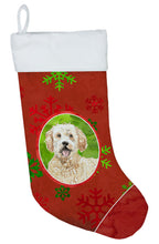 Load image into Gallery viewer, Christmas Snowflakes Goldendoodle Christmas Stocking