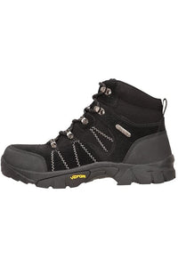 Kids Edinburgh Waterproof Suede Walking Boots - Black