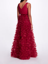 Load image into Gallery viewer, Plunging A-Line Gown - Red
