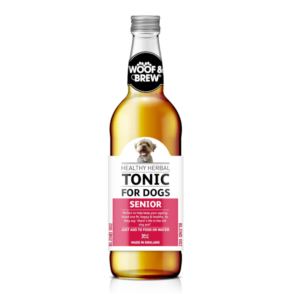 Woof & Brew Senior Hound Tonic Liquid (Pink/White) (330ml)