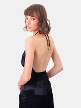 Load image into Gallery viewer, Open Back Halter Neck Midi Dress