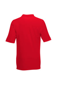 Fruit Of The Loom Mens Pocket 65/35 Pique© Short Sleeve Polo Shirt (Red)