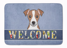 Load image into Gallery viewer, 19 in x 27 in Jack Russell Terrier Welcome Machine Washable Memory Foam Mat