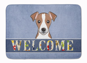 19 in x 27 in Jack Russell Terrier Welcome Machine Washable Memory Foam Mat