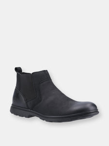 Mens Tyrone Nappa Leather Boots - Black