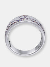 Load image into Gallery viewer, Surf&#39;s Up Sterling Silver Blue Sapphire &amp; Topaz Band Ring
