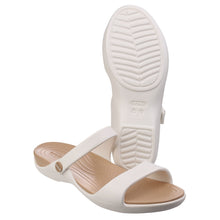 Load image into Gallery viewer, Womens Cleo V Sandals - Oyster/Gold