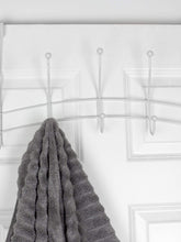 Load image into Gallery viewer, Shelby 5 Hook Over the Door Hanging Rack, White