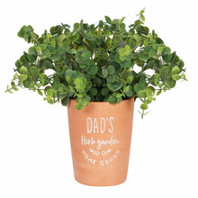 Load image into Gallery viewer, Something Different Dads Herb Garden Plant Pot (Terracotta) (One Size)