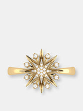 Load image into Gallery viewer, Supernova Star Diamond Ring in 14K Yellow Gold Vermeil on Sterling Silver