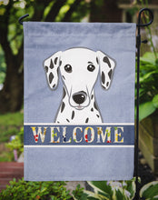 Load image into Gallery viewer, Dalmatian Welcome Garden Flag 2-Sided 2-Ply