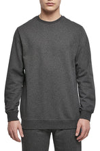 Load image into Gallery viewer, Build Your Brand Mens Basic Crew Neck Sweatshirt (Charcoal)