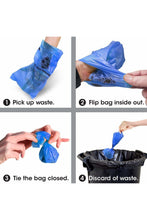 Load image into Gallery viewer, Bags on Board Bone Poo Bag Dispenser Blue With 30 Bags (Blue) (One Size)