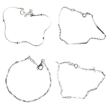 Load image into Gallery viewer, Sterling Silver Bracelet Layering Set