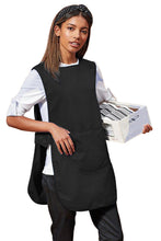 Load image into Gallery viewer, Premier Ladies/Womens Long Length Pocket Cobbler Apron/Workwear (Black) (S)
