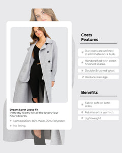 Dream Lover Loose Fit Wool Blend Coat