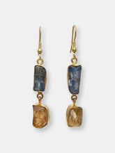 Load image into Gallery viewer, Aria Kyanite + Citrine Earrings