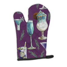 Load image into Gallery viewer, Drinks and Cocktails Purple Oven Mitt