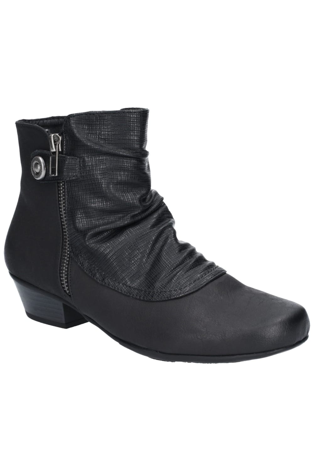Womens/Ladies Jordie Zip Boot - Black