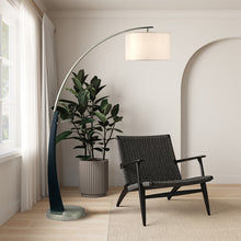 Load image into Gallery viewer, Nova of California Plimpton 72&quot; Arc Lamp in Espresso and Brushed Nickel with On/Off Switch