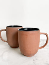 Load image into Gallery viewer, Black Glazed Terra-cotta Mug