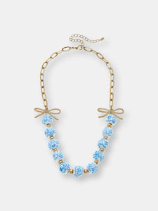Eloise Porcelain Beaded Chain Link Necklace
