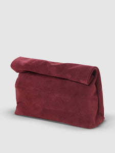 The Lunch - Burgundy Suede