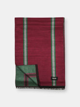 Load image into Gallery viewer, Oxblood Stripes Brushed Silk Scarf