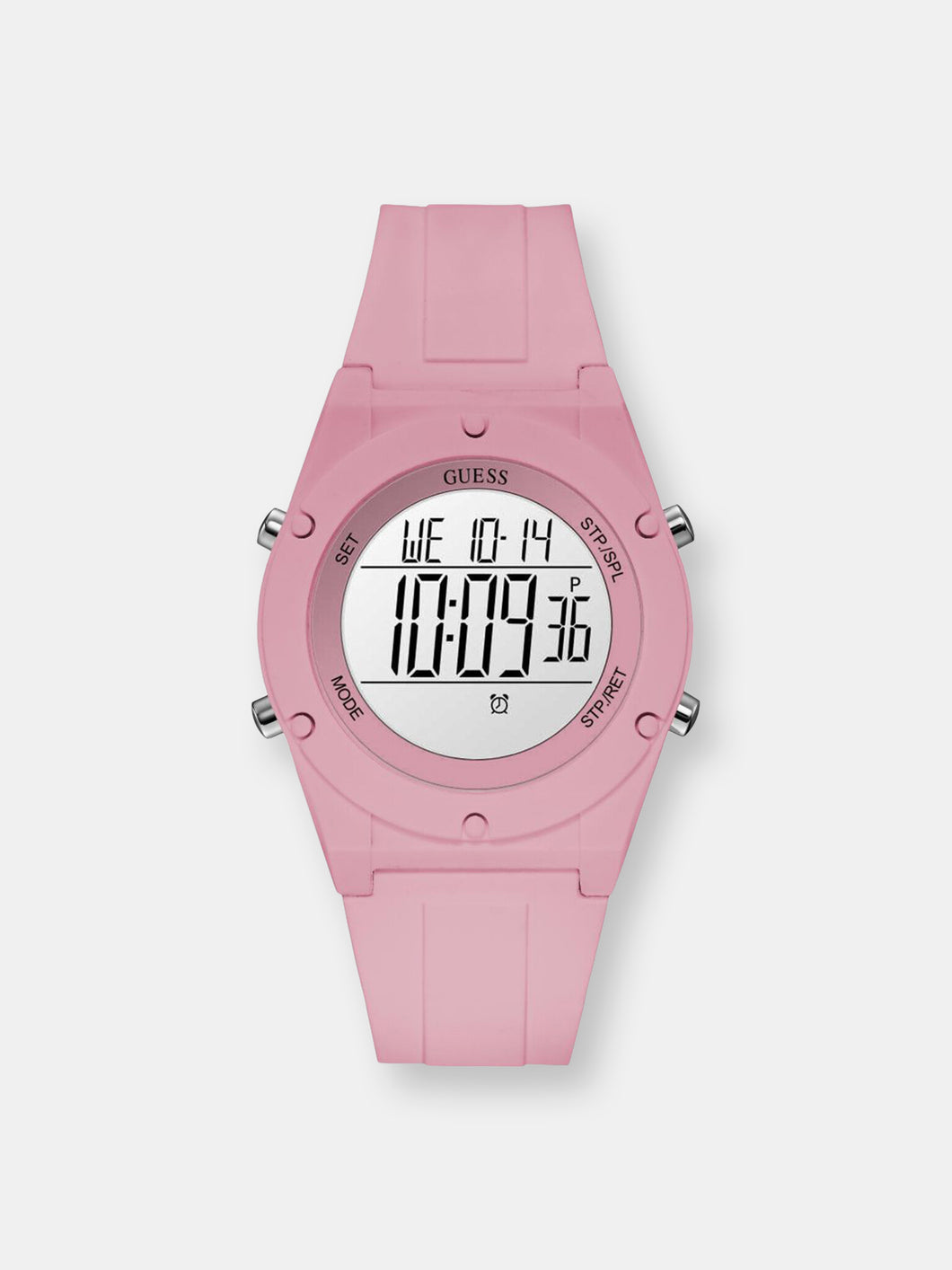 Guess Women's Digi Pop U1282L4 Pink Silicone Quartz Fashion Watch