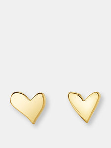 Mini Hand-Drawn Heart Earrings