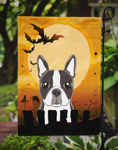 11 x 15 1/2 in. Polyester Halloween Boston Terrier Garden Flag 2-Sided 2-Ply