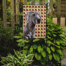 Load image into Gallery viewer, Weimaraner Fall Leaves Portrait Garden Flag 2-Sided 2-Ply