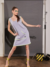 Load image into Gallery viewer, Grey Tank Sweatshirt Dress