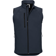 Load image into Gallery viewer, Russell Mens 3 Layer Soft Shell Gilet Jacket (French Navy)