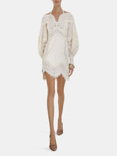 Load image into Gallery viewer, Cream Postcard Mini Dress