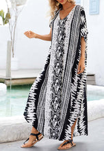 Load image into Gallery viewer, Snake Print Bikini Cover Up Beach Maxi Dress With Belt