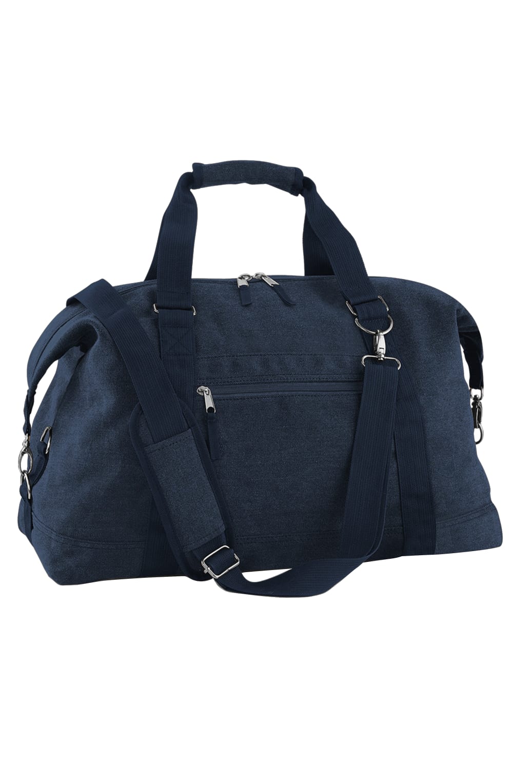 Bagbase Vintage Canvas Weekender / Carryall Carry Bag (7.9 Gallons) (Pack of 2) (Vintage Oxford Navy) (One Size)