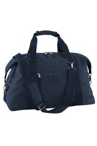 Bagbase Vintage Canvas Weekender / Carryall Carry Bag (7.9 Gallons) (Vintage Oxford Navy) (One Size)
