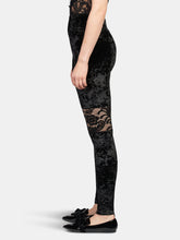 Load image into Gallery viewer, Velvet and Lace Leggings