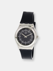 Swatch Palissade YLS202 Silver Rubber Swiss Quartz Fashion Watch