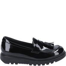 Load image into Gallery viewer, Hush Puppies Girls Karen Patent Leather Loafers (Black)