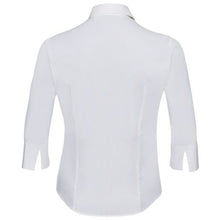 Load image into Gallery viewer, Russell Collection Ladies/Womens 3/4 Sleeve Easy Care Fitted Shirt (White)