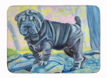 Load image into Gallery viewer, 19 in x 27 in Blue Shar Pei Machine Washable Memory Foam Mat