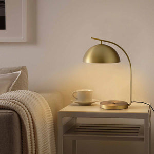 Domus Table Lamp, Brushed Brass