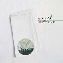 Load image into Gallery viewer, New York, New York City Skyline With Vintage New York Map