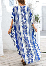 Load image into Gallery viewer, Snake Print Bikini Cover Up Beach Maxi Dress With Belt