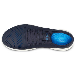 Crocs Mens LiteRide Pacer Sneaker (Navy/White)